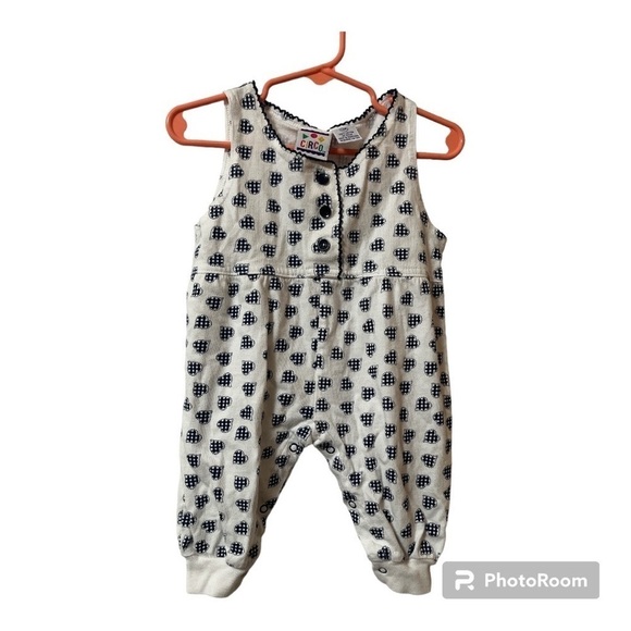 Vintage Circo Baby Heart Romper - Picture 1 of 3